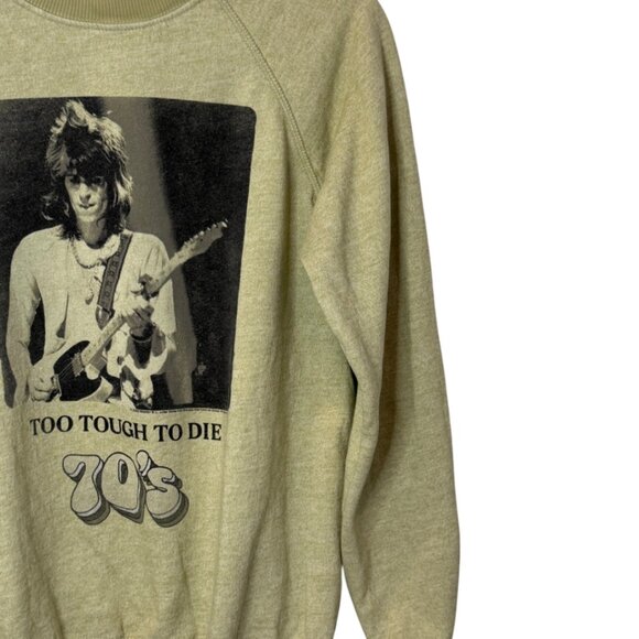 Rolling Stone x People of Leisure "Too Tough To Die" crew neck sweater size M - Picture 6 of 8